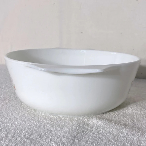 Vintage England Pyrex Blue Iris Round Casserole Dish  Bowl - Picture 4 of 13